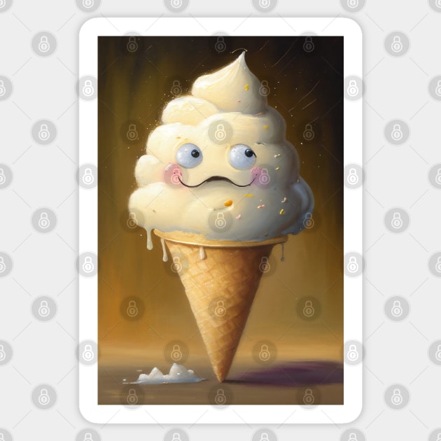 Cute Ice Cream Sticker by Walter WhatsHisFace